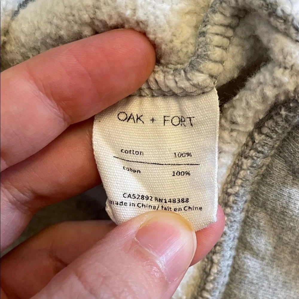 Oak & Fort Women's Cropped Cotton Hoodie Size S - Picture 6 of 6